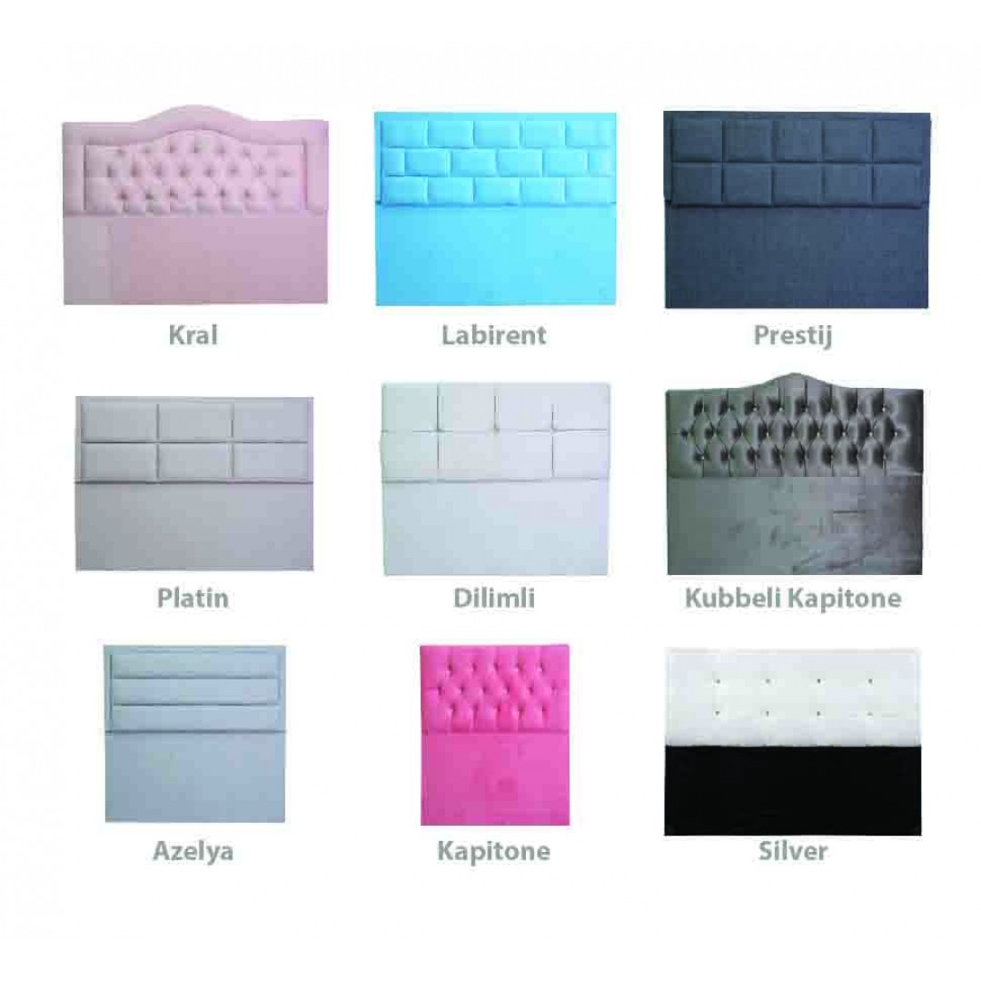 PRESTİJ BAŞLIK YATAK BAZA YATAKBAŞI KUMAŞ KARE GEOMETRİK KAPİTONE SADE MODERN ŞIK